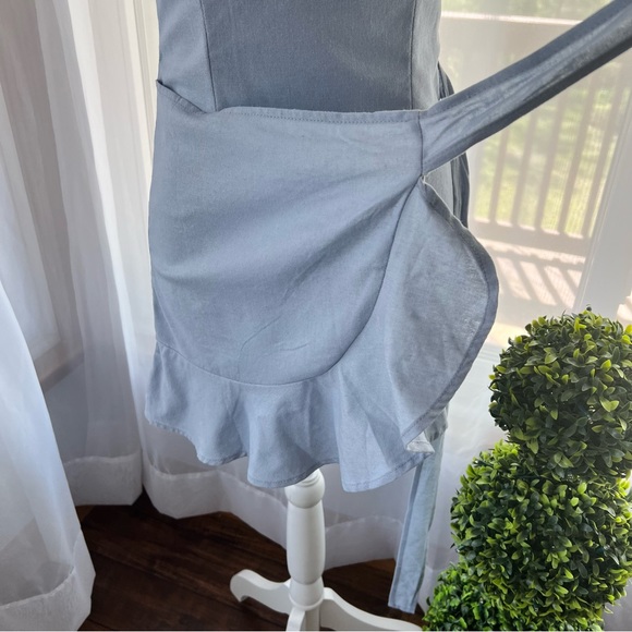 Princess Polly Cottage Hill Mini Dress Size 4 Baby Blue NWT - Picture 12 of 16